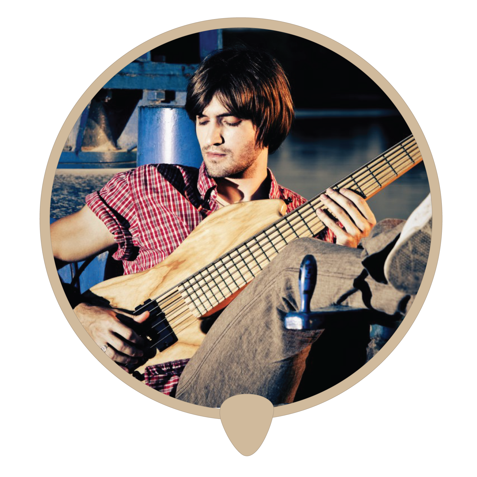 Bass man icon - Learn bass. Bass lessons, classes and teachers in Sydney City.
