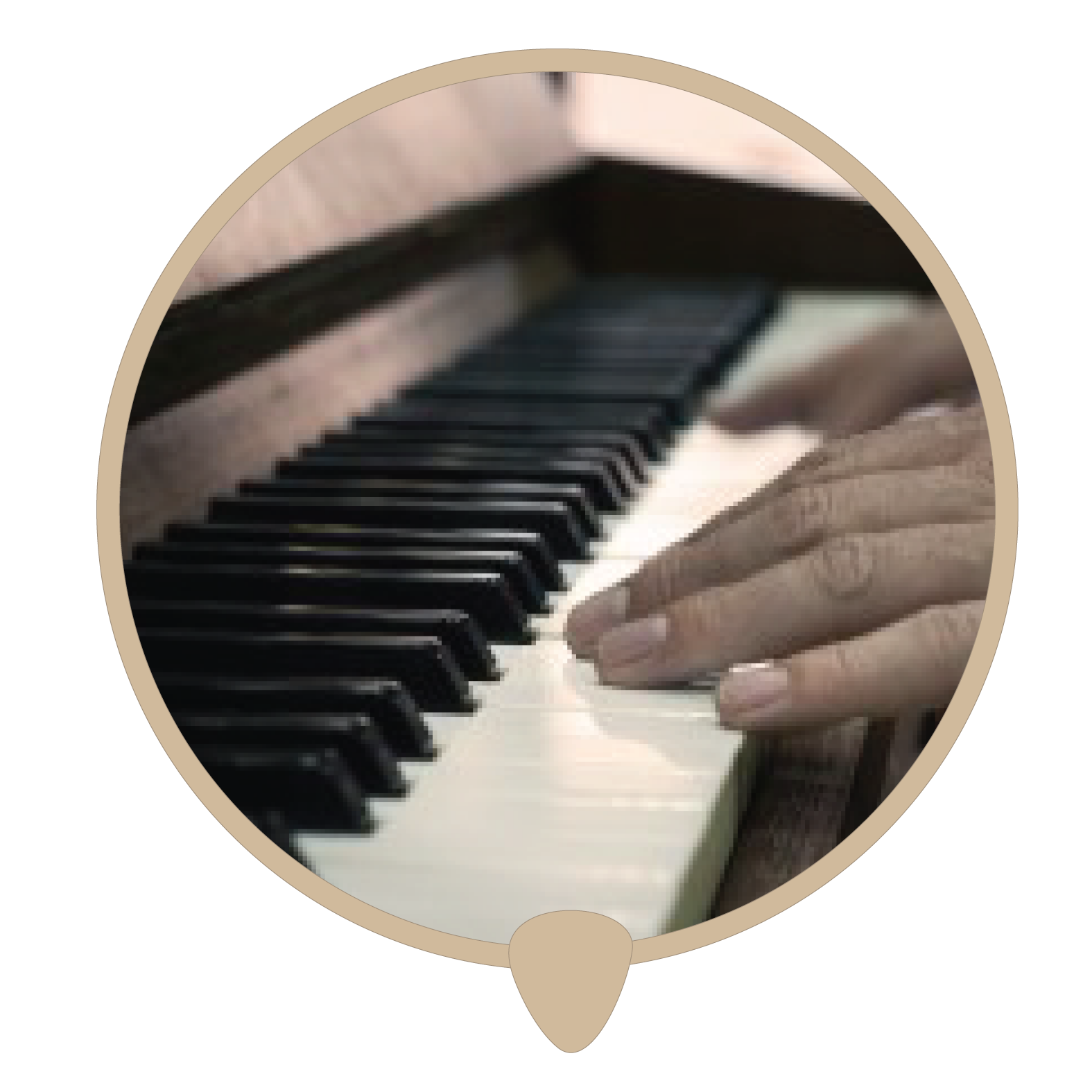 Piano hands right icon - Learn piano. Piano lessons, classes and teachers in Sydney City.