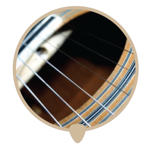 Guitar hole icon - Learn guitar. Guitar lessons, classes and teachers in Sydney.